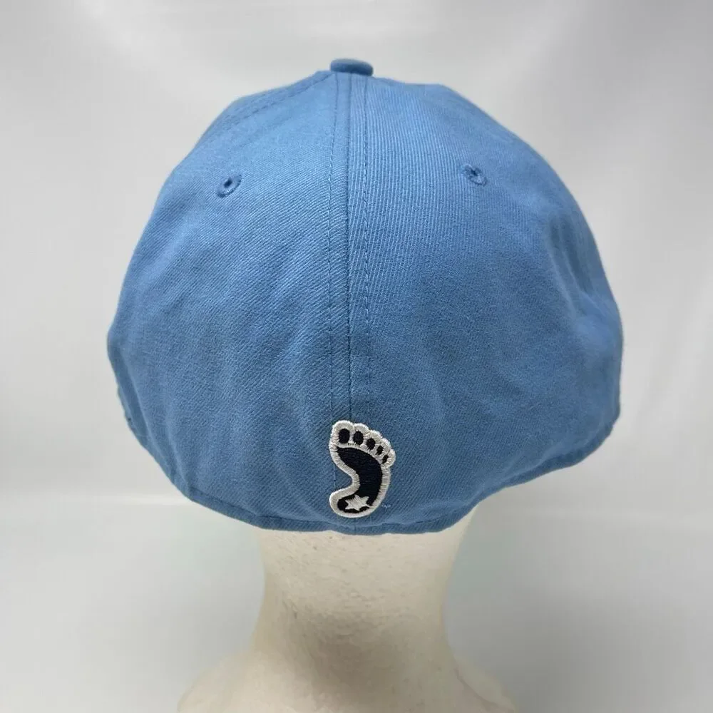 North Carolina Tar Heels Hat Cap Fitted Mens 7 1/2 Blue NCAA New Era 59FIFTY